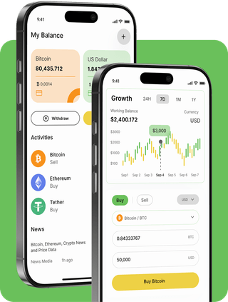 Viva Wallet trading platform with live market data